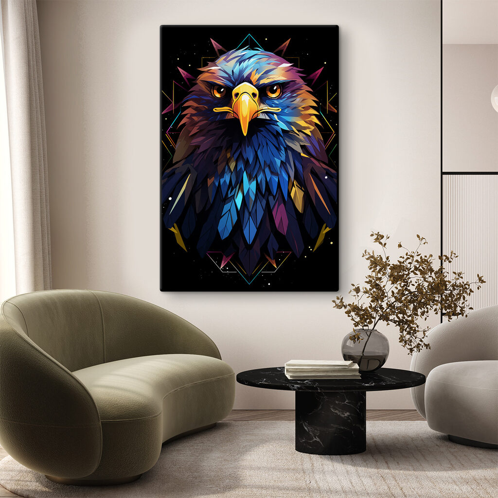 A colorful bird with a yellow beak A colorful bird with a yellow beak