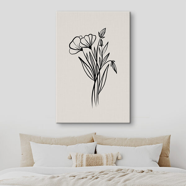 Quadri Quadri Un disegno di fiori e foglie (COD: s36714)
