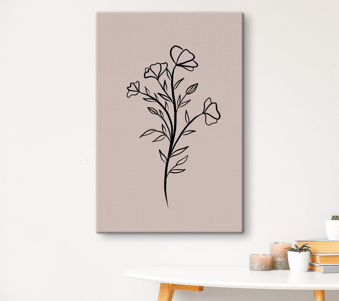 A drawing of a flower