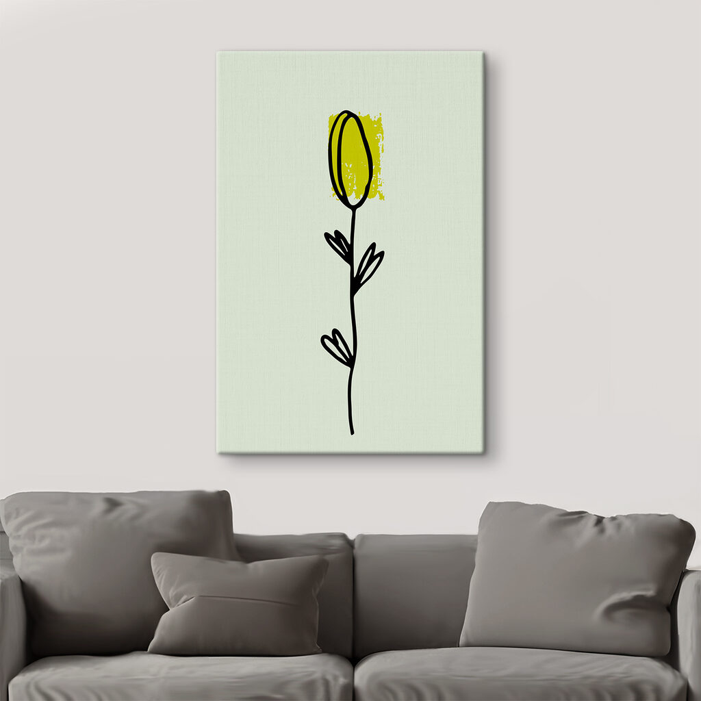 A drawing of a flower