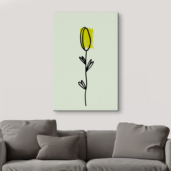 A drawing of a flower