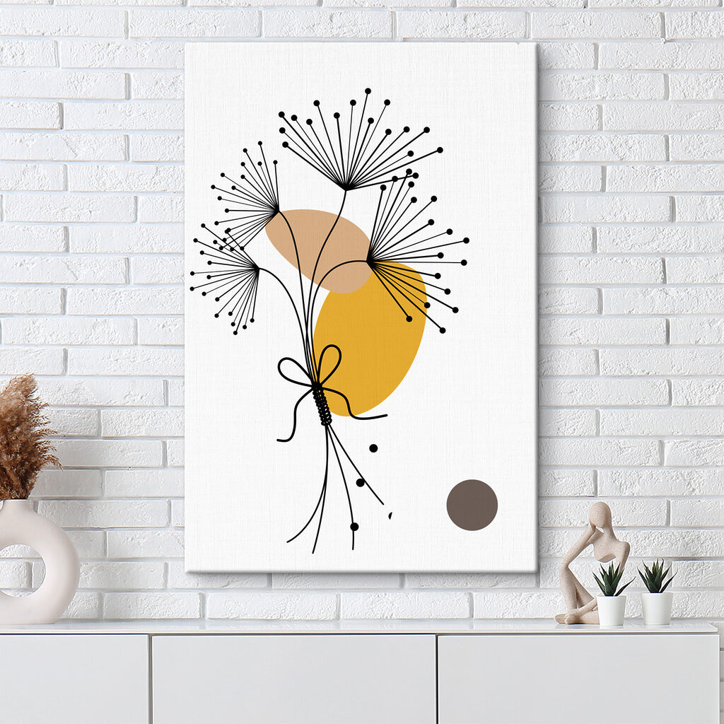 A black and yellow flower