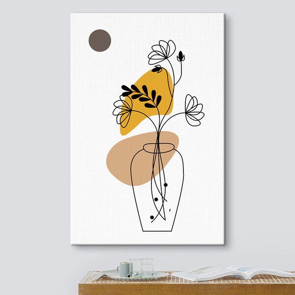 Quadri Il disegno di un fiore in un vaso