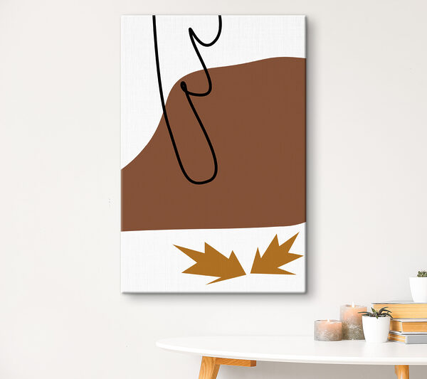 A brown and black drawing