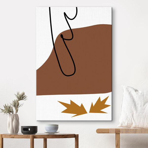 A brown and black drawing