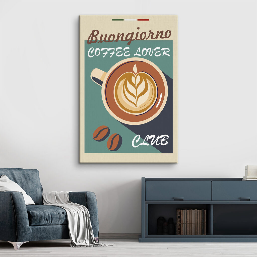 A coffee cup with a latte art on it A coffee cup with a latte art on it