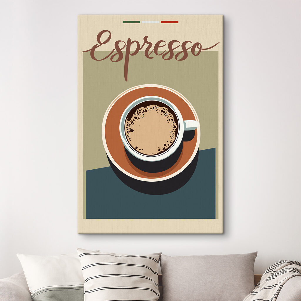 A cup of coffee on a saucer