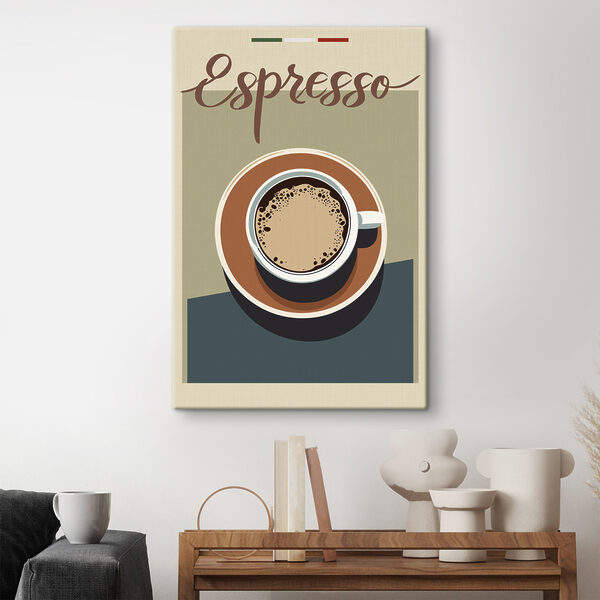 A cup of coffee on a saucer