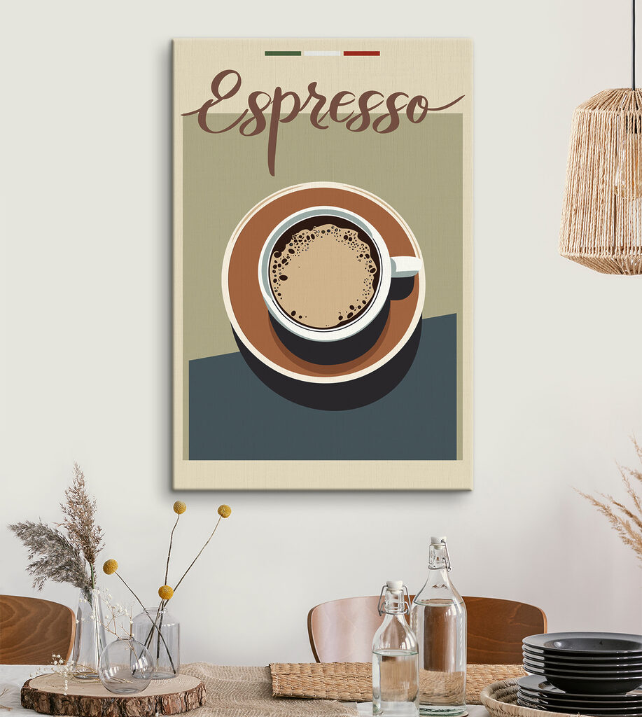 A cup of coffee on a saucer