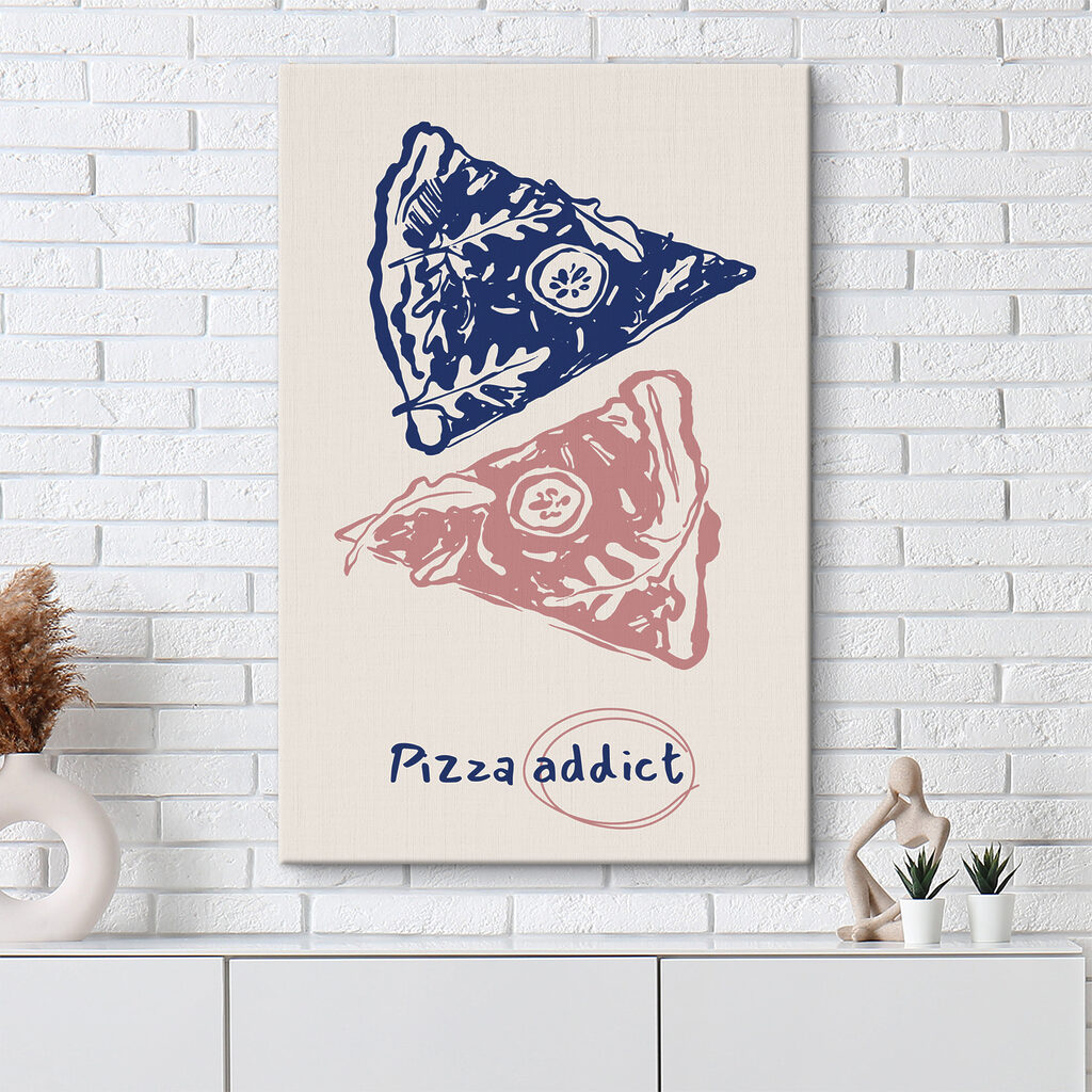 A drawing of a pizza A drawing of a pizza