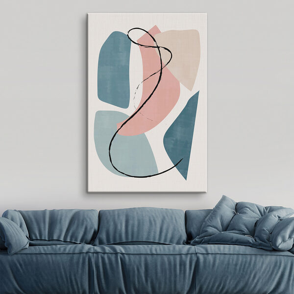 A art piece with a black line A art piece with a black line