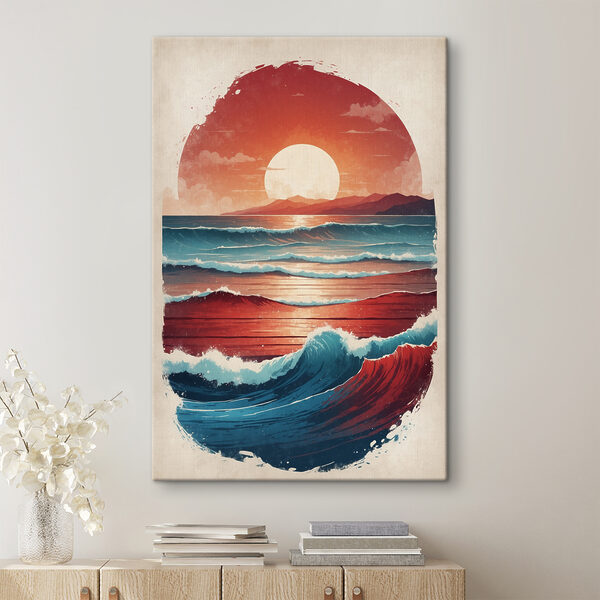 Quadri Un tramonto sulla spiaggia