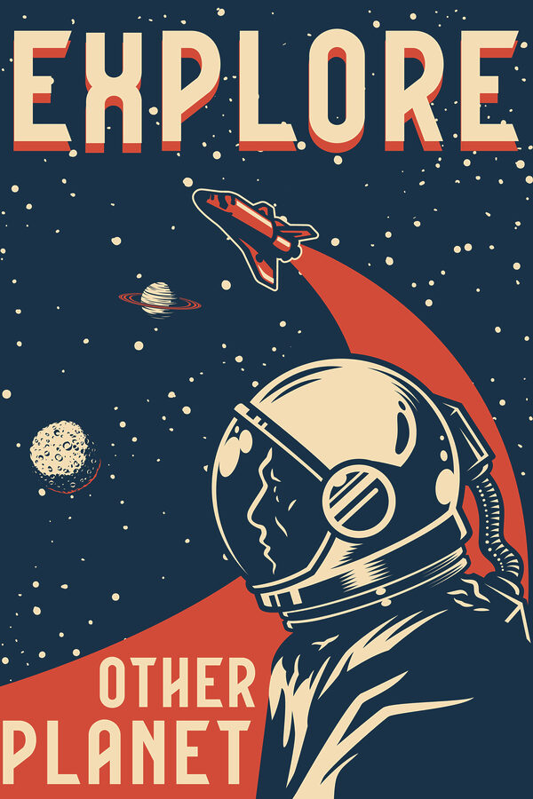An astronaut in space