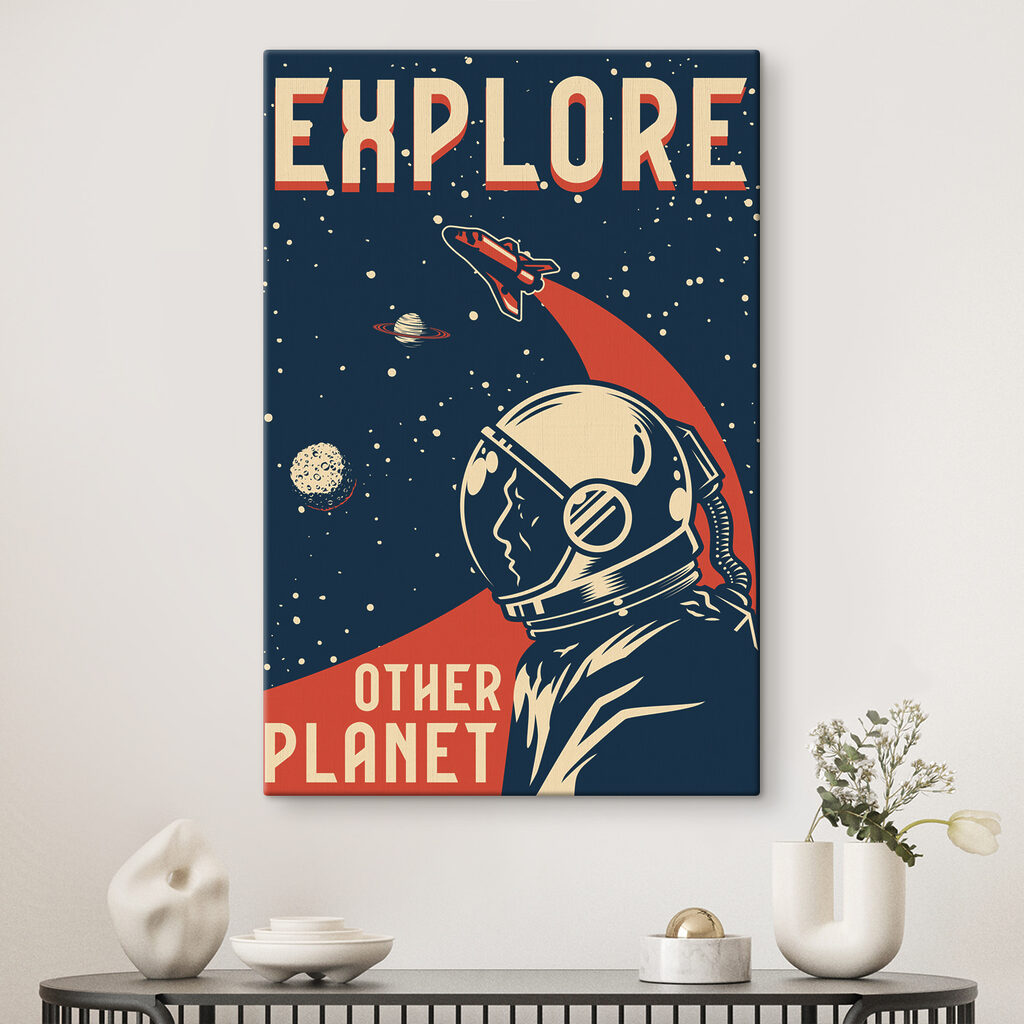 An astronaut in space