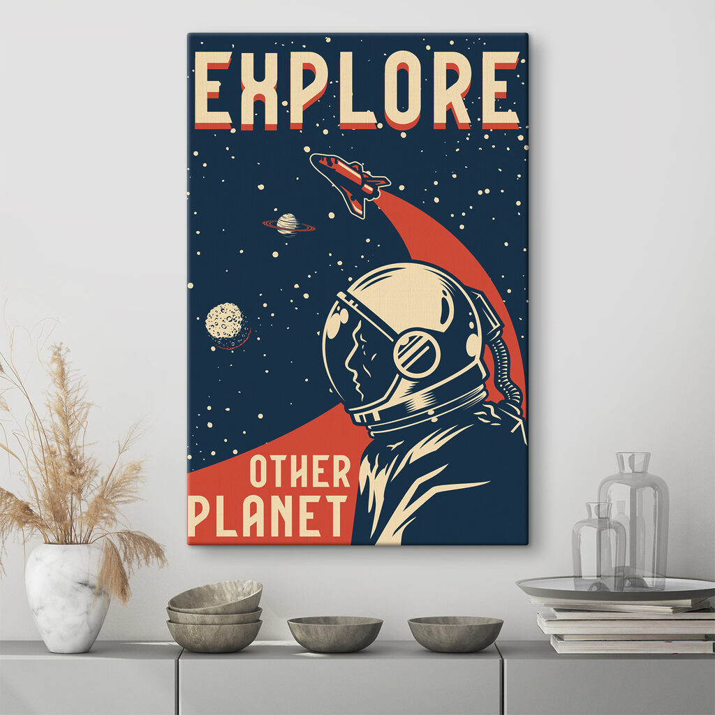 An astronaut in space