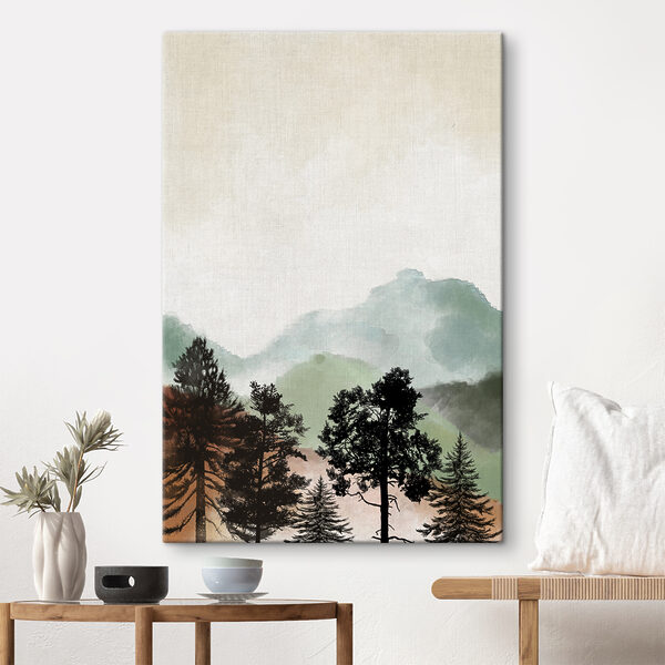 Quadri Quadri Un paesaggio con alberi e montagne (COD: s36603)
