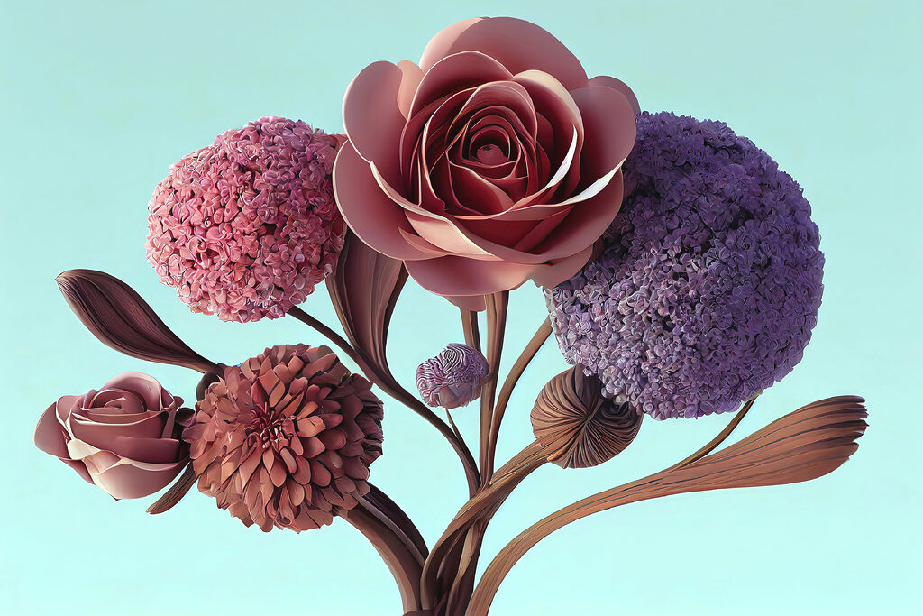 Beautiful flowers in soft pastel hues Beautiful flowers in soft pastel hues