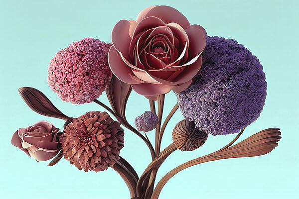 Beautiful flowers in soft pastel hues Beautiful flowers in soft pastel hues