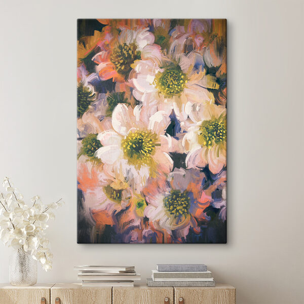 Colorful blooms in soft brushstrokes Colorful blooms in soft brushstrokes