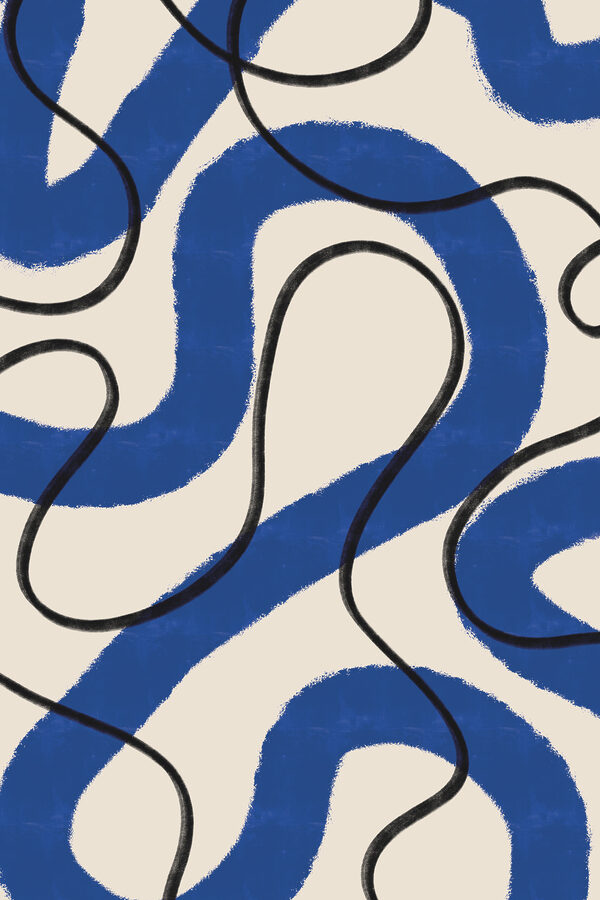 A blue and white pattern A blue and white pattern