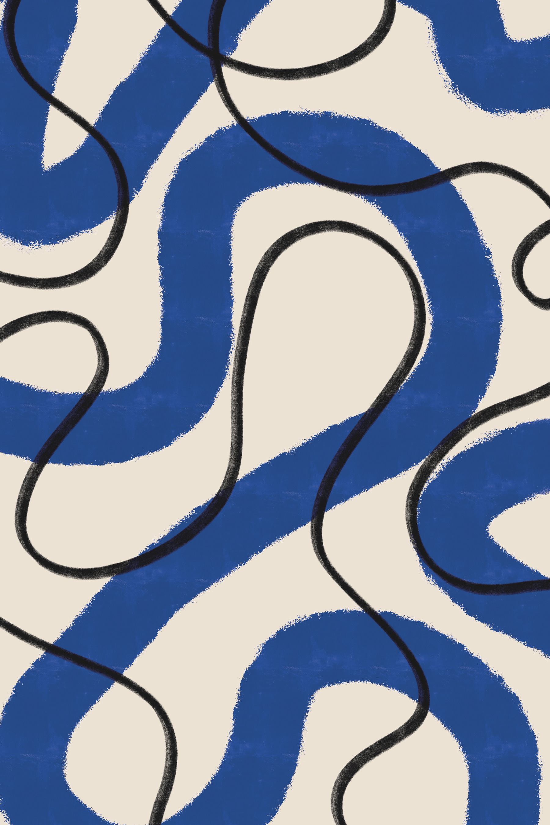 A blue and white pattern A blue and white pattern