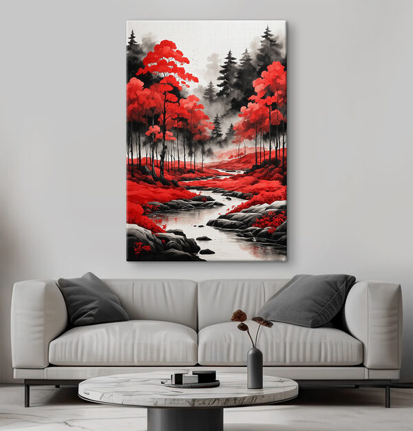 Quadri Un fiume che scorre attraverso una foresta (COD: s37122) Quadri Quadri Un fiume che scorre attraverso una foresta (COD: s37122)