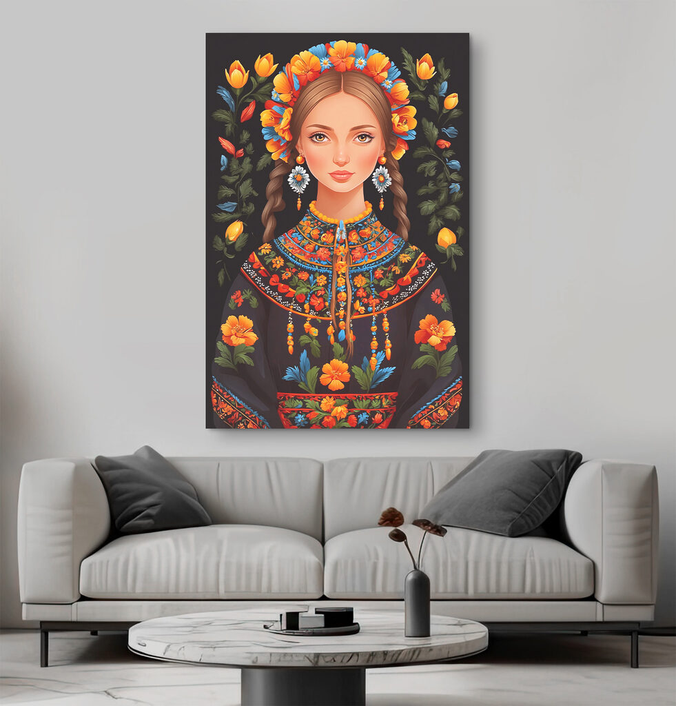 A woman with braids and flowers in her hair