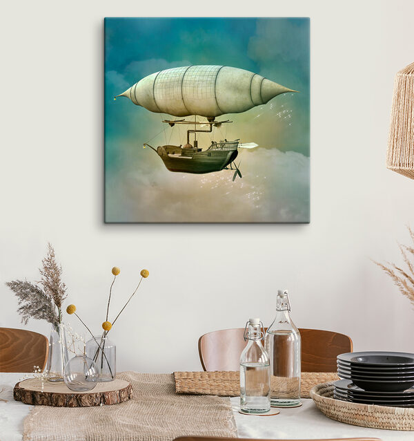 Quadri Quadri Un dirigibile steampunk nel cielo (COD: s36706)