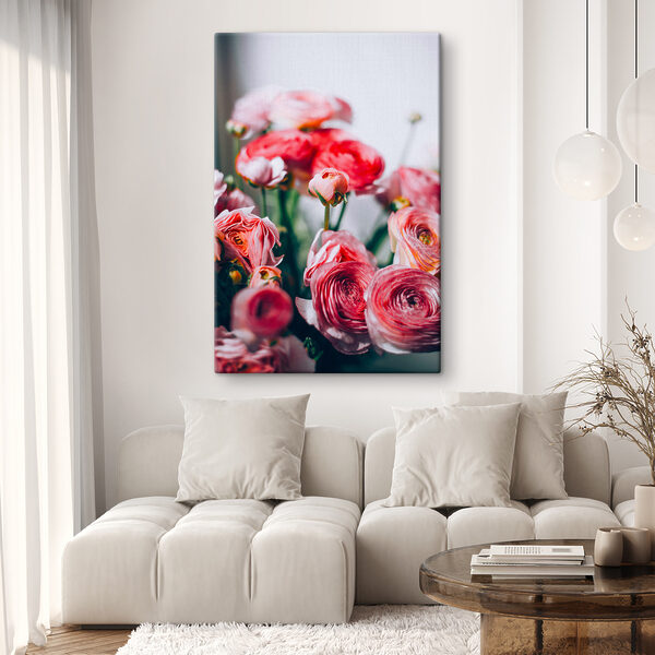 Quadri Un primo piano di fiori rosa (COD: s36710) Quadri Quadri Un primo piano di fiori rosa (COD: s36710)