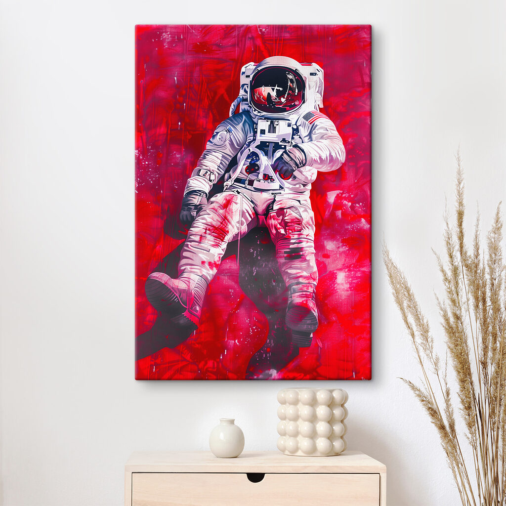 A astronaut in a space suit