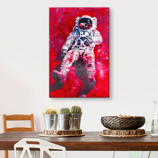 A astronaut in a space suit