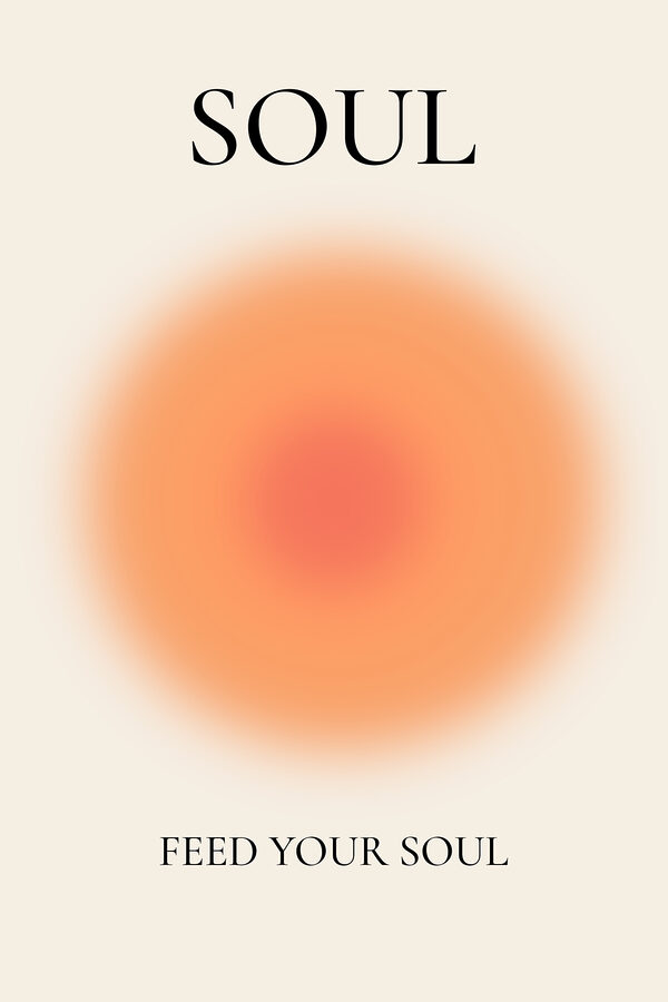 A blurry orange circle A blurry orange circle