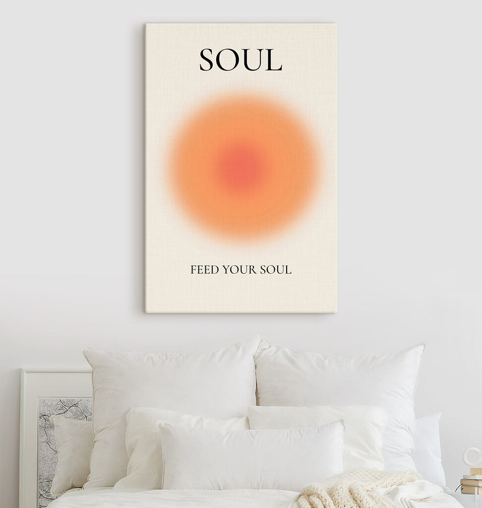 A blurry orange circle A blurry orange circle
