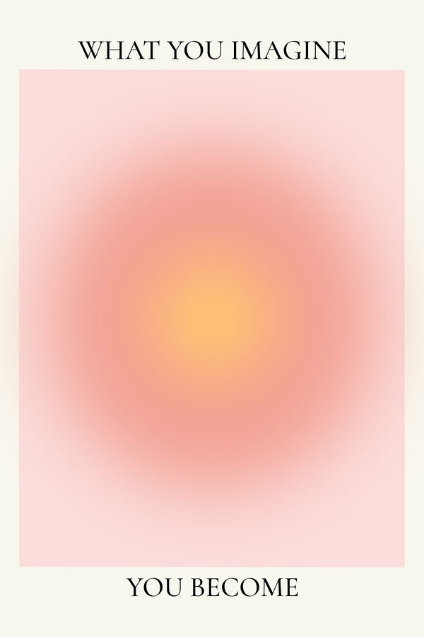 A pink and yellow circle A pink and yellow circle
