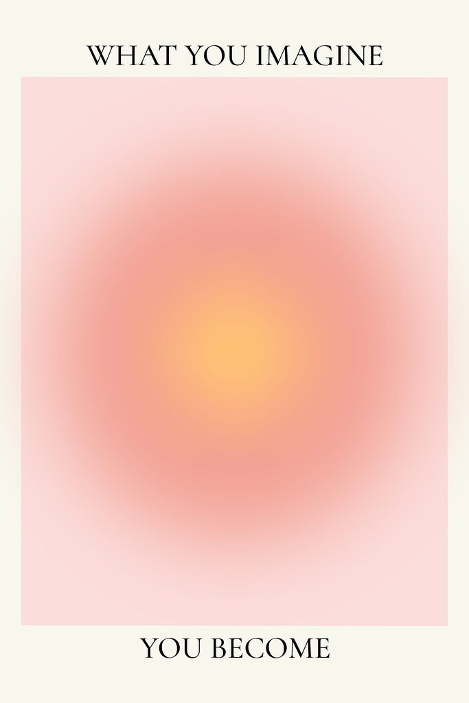A pink and yellow circle A pink and yellow circle
