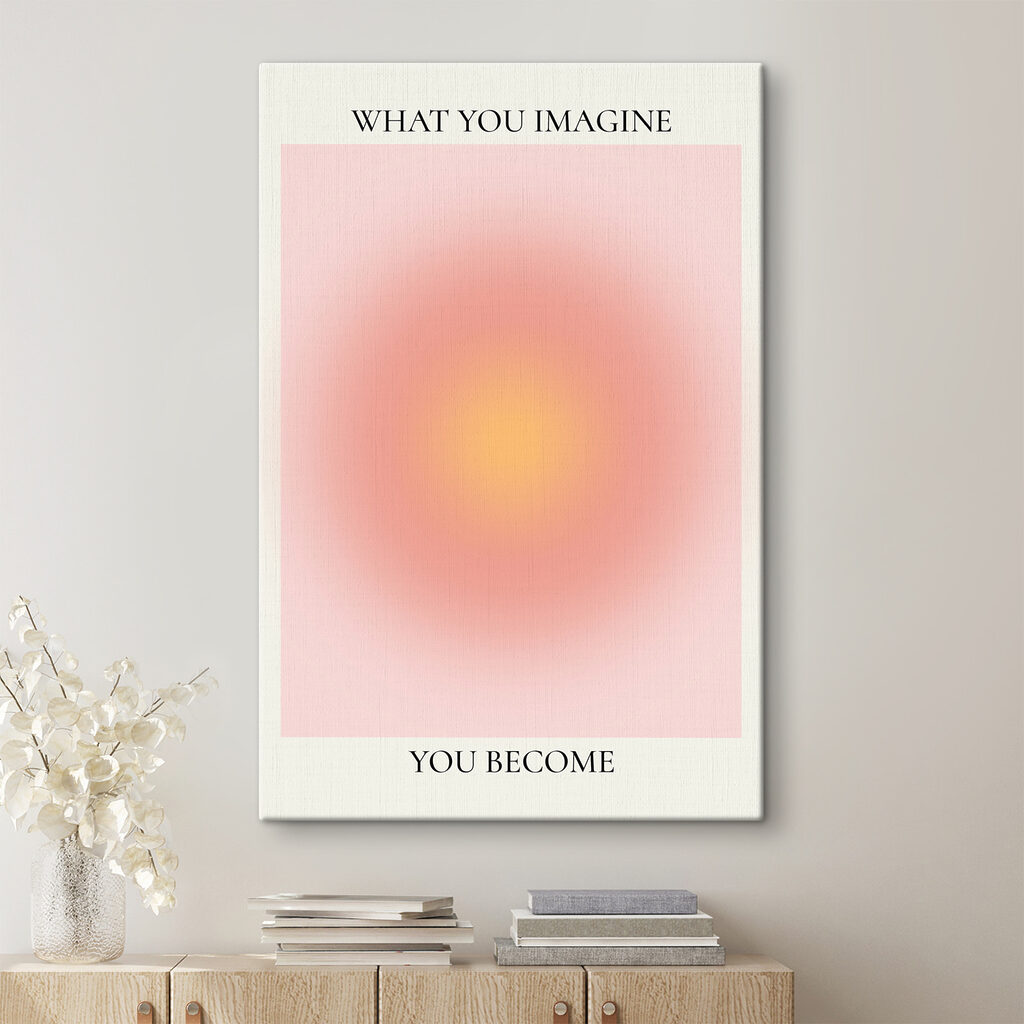 A pink and yellow circle A pink and yellow circle