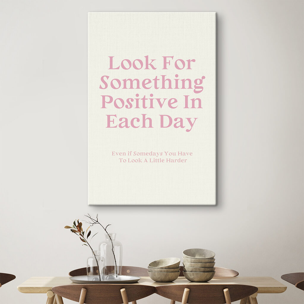 A white background with pink text
