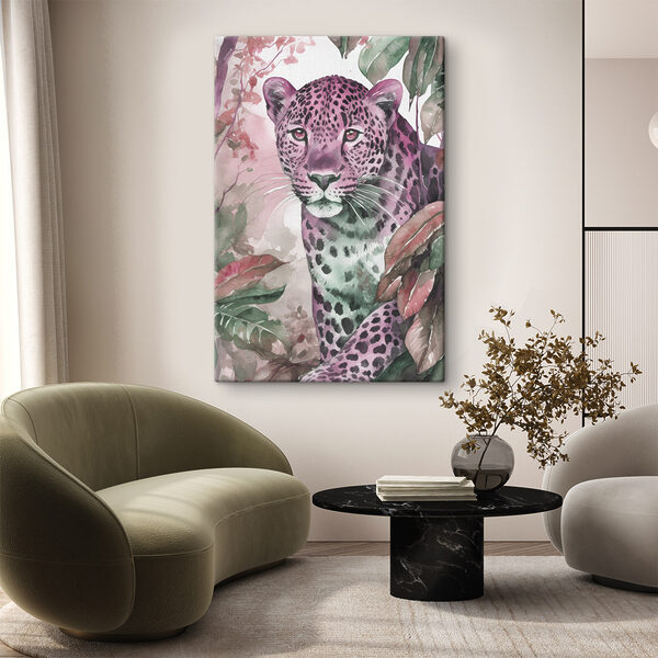 Quadri Quadri Un acquerello raffigurante un leopardo (COD: s37340v2)