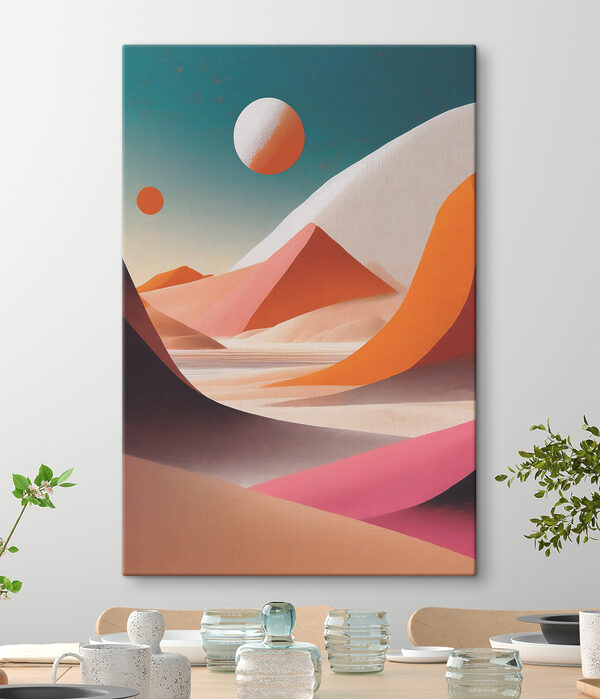 Quadri Quadri Un paesaggio desertico con dune di sabbia e uno specchio d'acqua (COD: s37367)