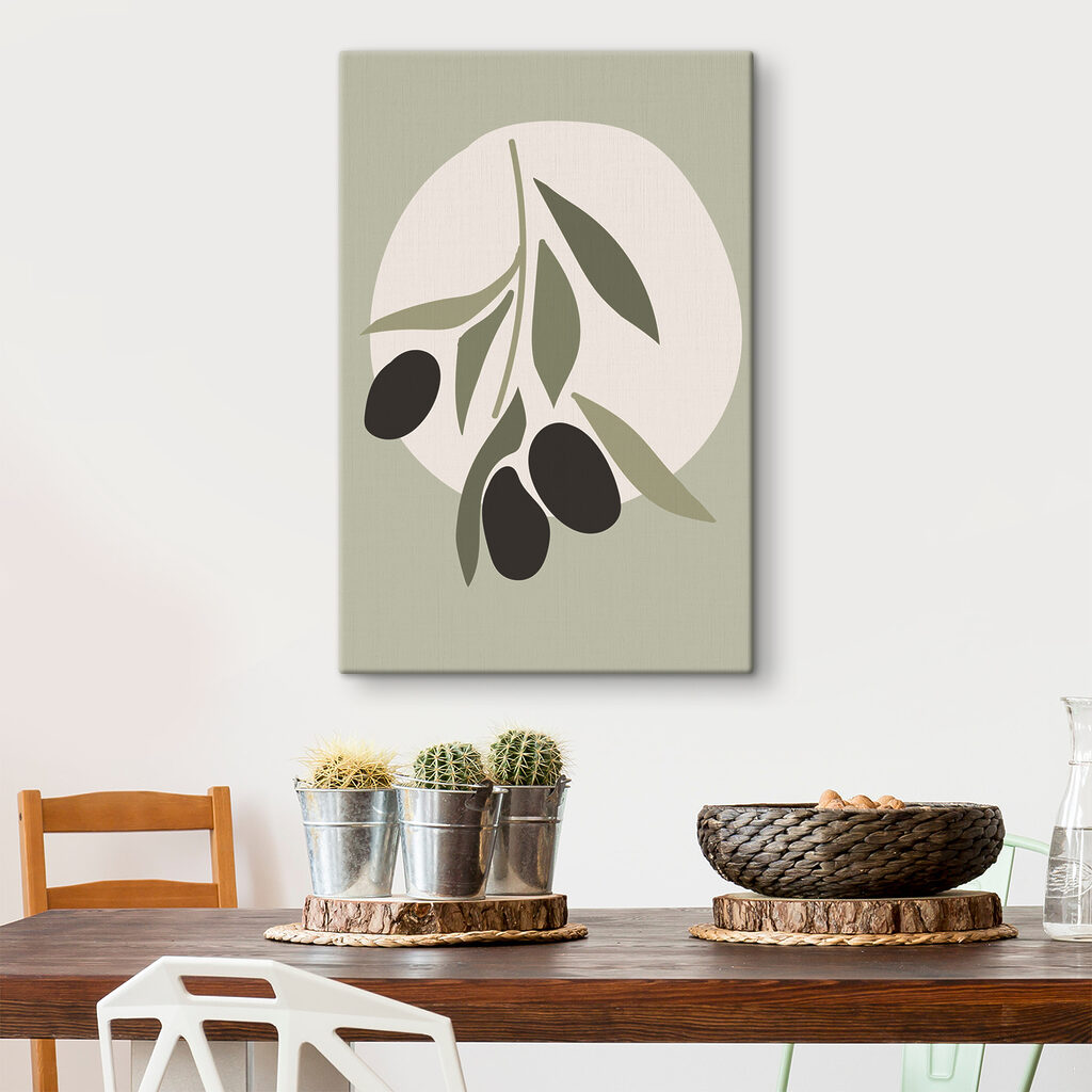 A black olives on a branch