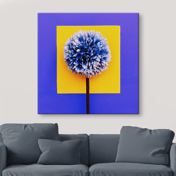 A blue and yellow flower