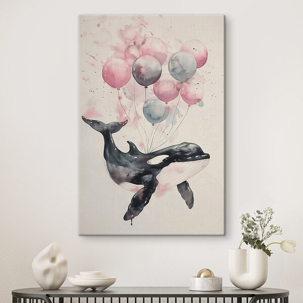 Quadri Quadri Una balena con dei palloncini addosso (COD: s37460)