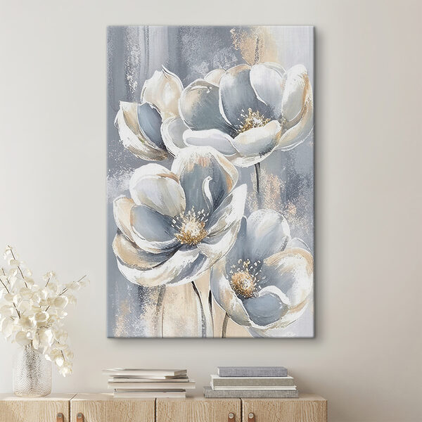 Quadri Un dipinto di fiori su sfondo grigio (COD: s37144) Quadri Quadri Un dipinto di fiori su sfondo grigio (COD: s37144)