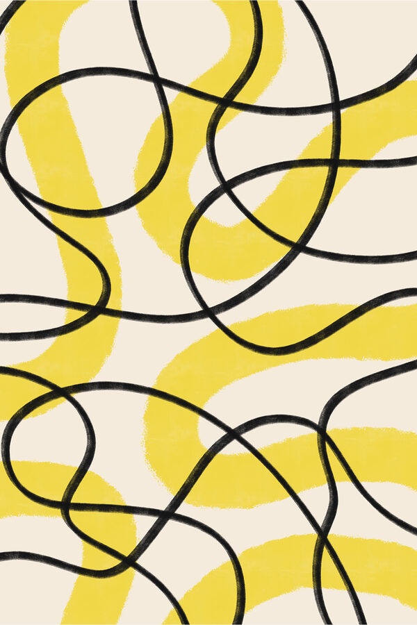 A yellow and black lines