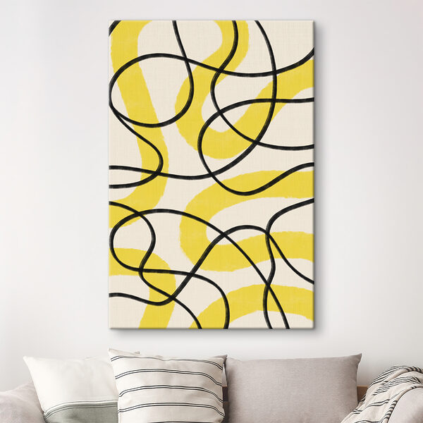 A yellow and black lines