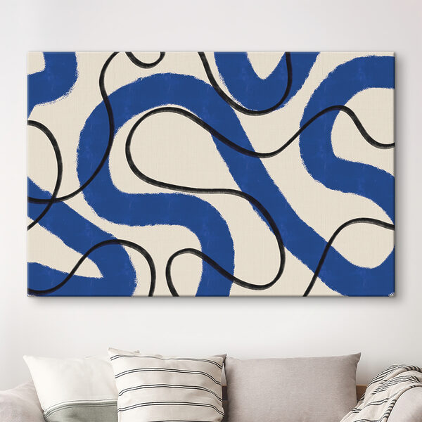 A blue and white pattern A blue and white pattern