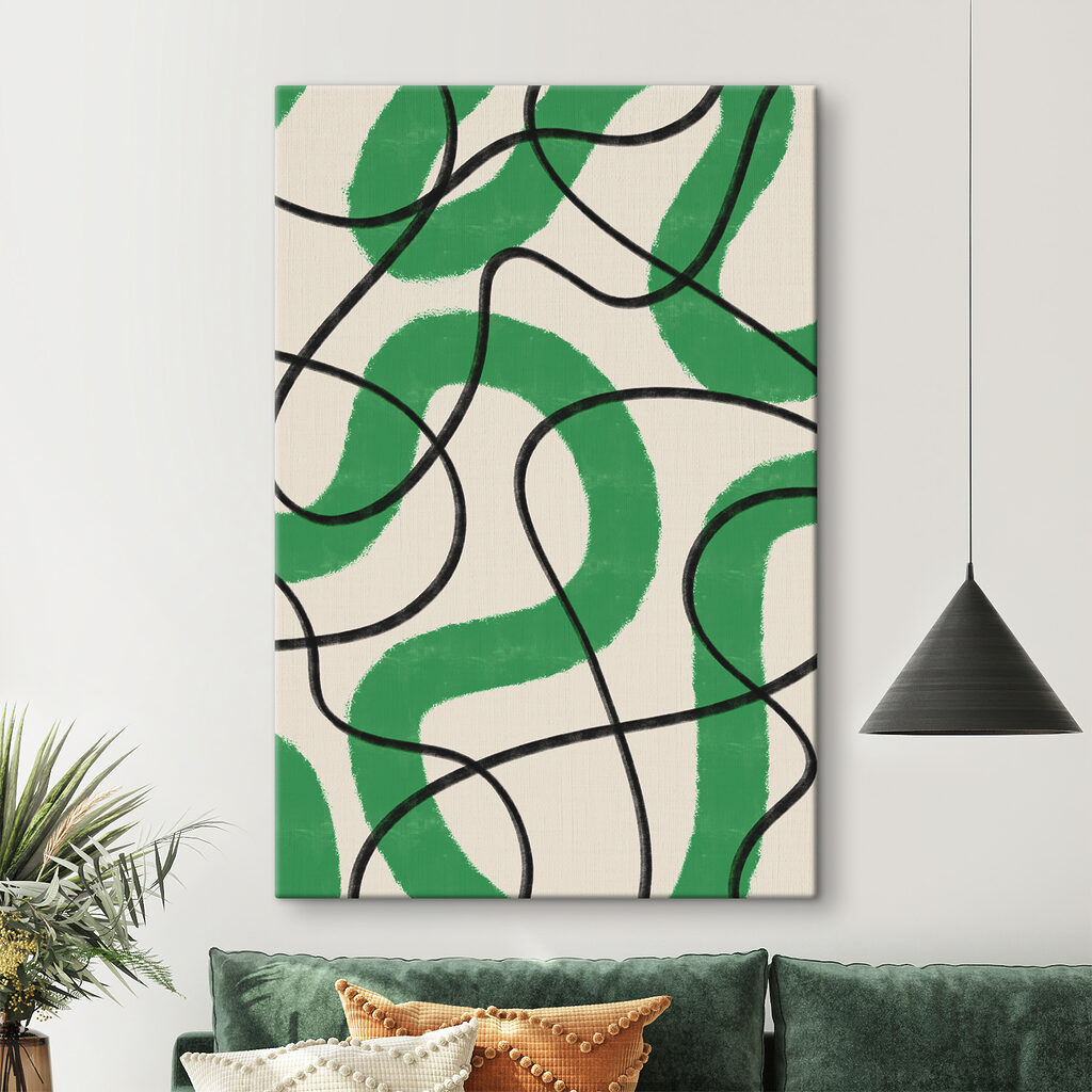A green and white pattern