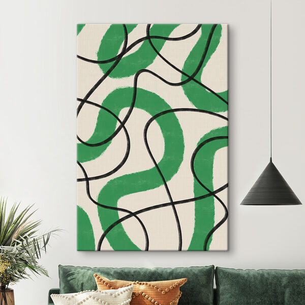 A green and white pattern