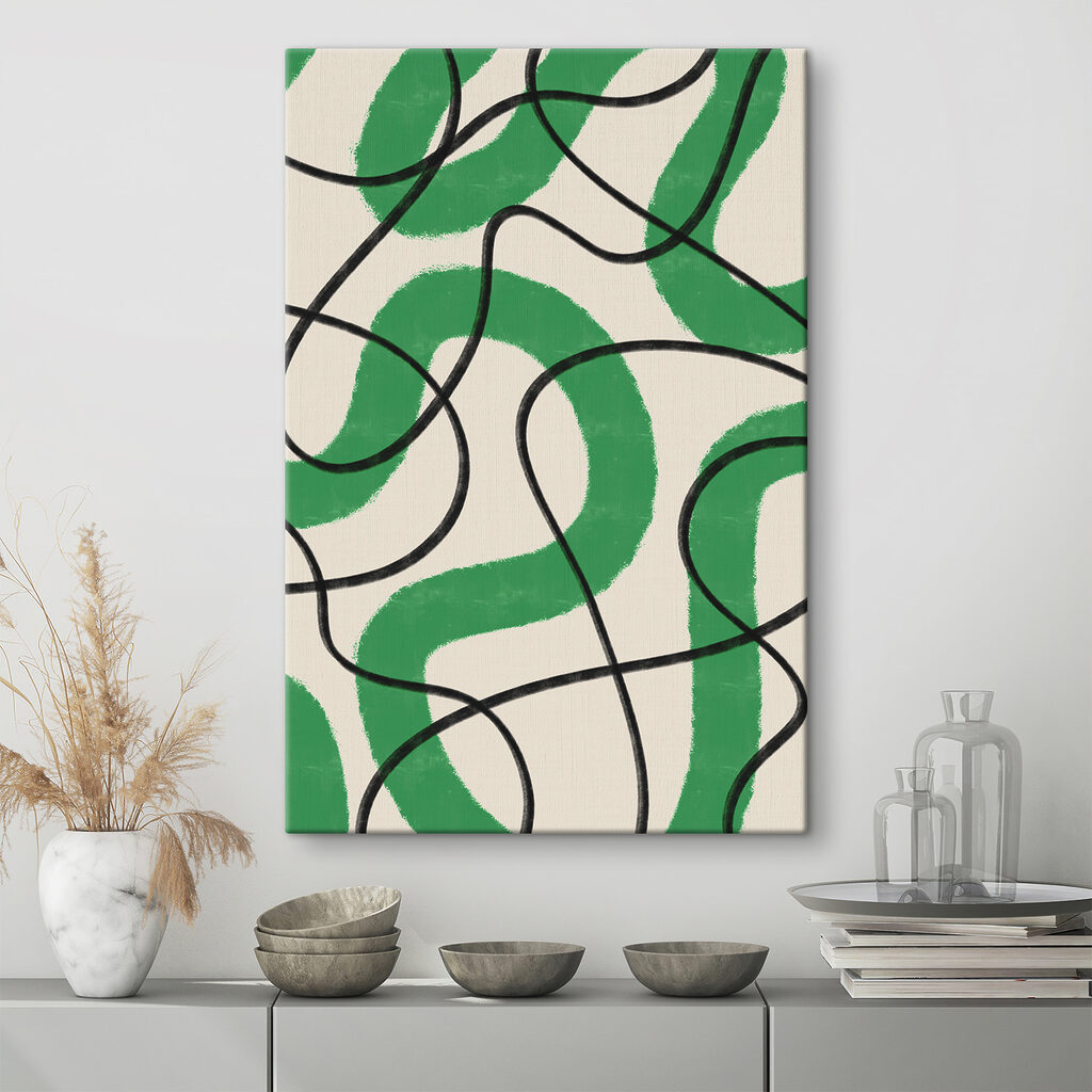 A green and white pattern