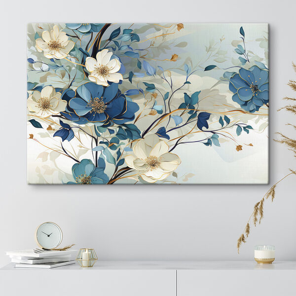 Quadri Un dipinto raffigurante fiori e foglie (COD: s37543) Quadri Quadri Un dipinto raffigurante fiori e foglie (COD: s37543)